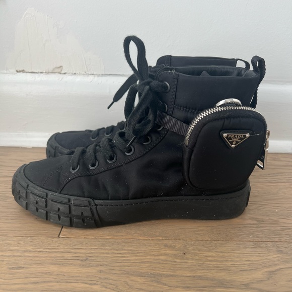 Women’s Prada Nylon high top sneakers - Picture 6 of 9